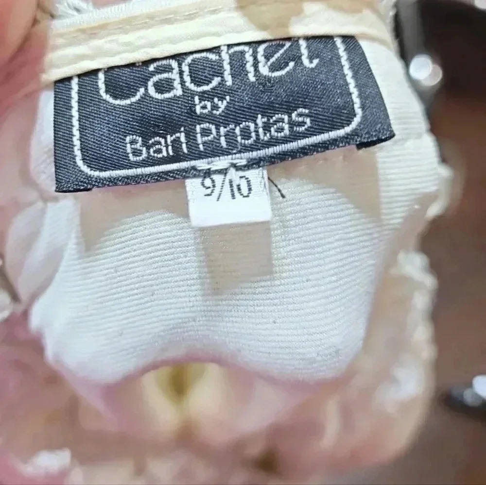 Cachet by Bari Protas ruffles and pearls vintage shacket. Size 9/10 Large - Picture 7 of 11